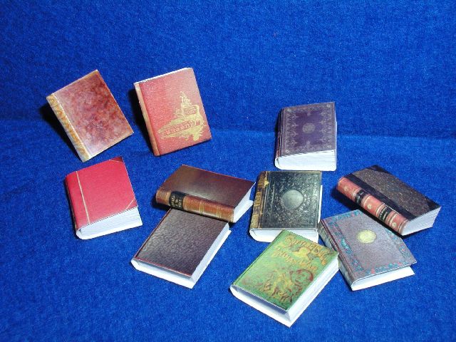 10 ancient books, variety of bindings